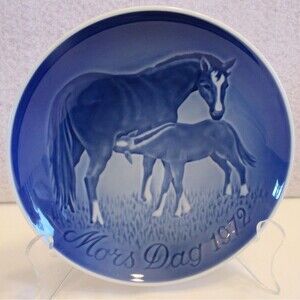 B & G Royal Copenhagen Mother's Day Mors Dag 1972 Plate Vintage